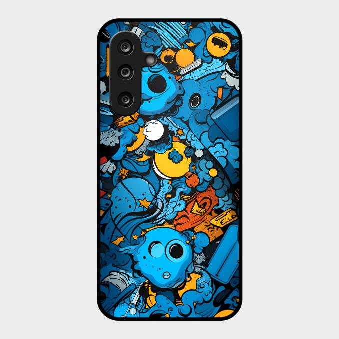 Cosmic Doodle Blast Metal Case Cover For Samsung - ShopOnCliQ