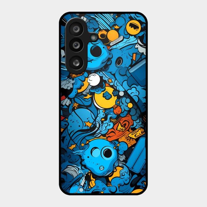 Cosmic Doodle Blast Metal Case Cover For Samsung - ShopOnCliQ