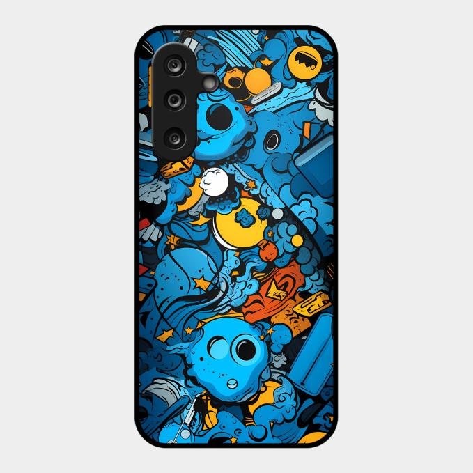 Cosmic Doodle Blast Metal Case Cover For Samsung - ShopOnCliQ