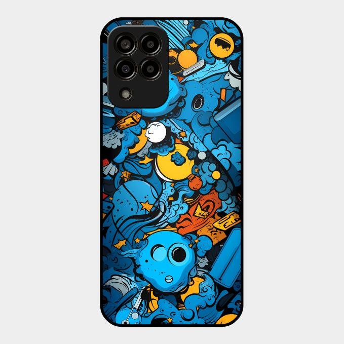 Cosmic Doodle Blast Metal Case Cover For Samsung - ShopOnCliQ
