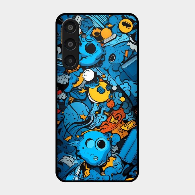 Cosmic Doodle Blast Metal Case Cover For Samsung - ShopOnCliQ