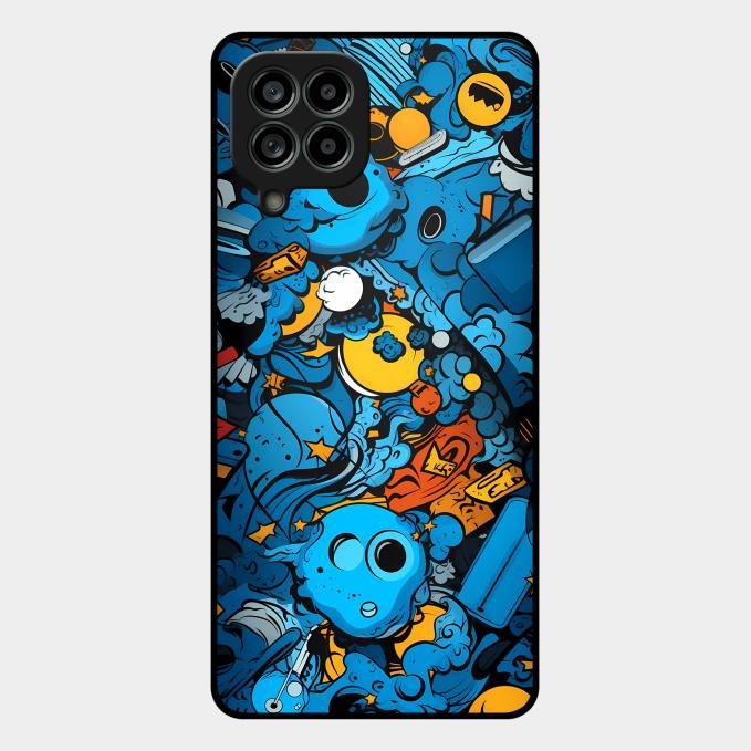 Cosmic Doodle Blast Metal Case Cover For Samsung - ShopOnCliQ