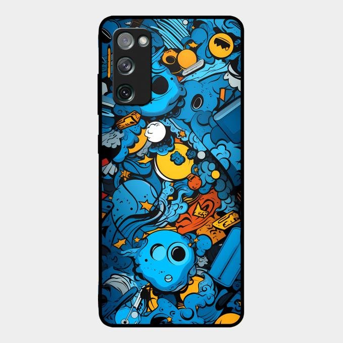 Cosmic Doodle Blast Metal Case Cover For Samsung - ShopOnCliQ