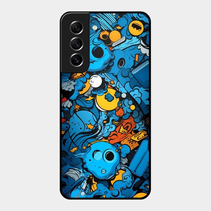 Cosmic Doodle Blast Metal Case Cover For Samsung - ShopOnCliQ