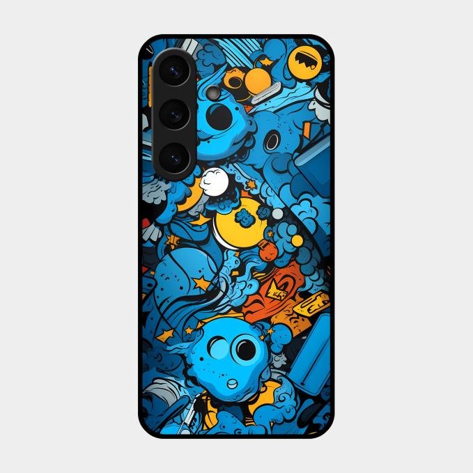 Cosmic Doodle Blast Metal Case Cover For Samsung - ShopOnCliQ