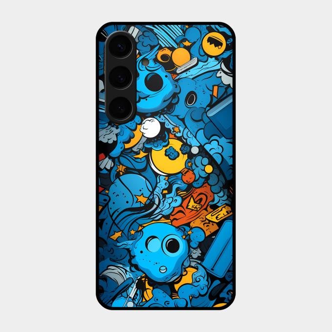 Cosmic Doodle Blast Metal Case Cover For Samsung - ShopOnCliQ