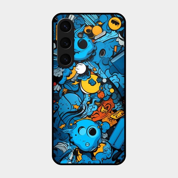 Cosmic Doodle Blast Metal Case Cover For Samsung - ShopOnCliQ