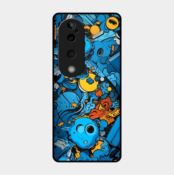 Cosmic Doodle Blast Metal Case Cover For Vivo - ShopOnCliQ