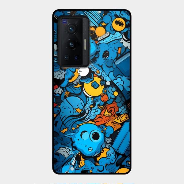 Cosmic Doodle Blast Metal Case Cover For Vivo - ShopOnCliQ