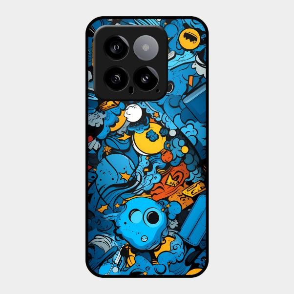 Cosmic Doodle Blast Metal Case Cover For Redmi - ShopOnCliQ