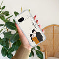 Couple Customize Transparent Silicon Case For Google Pixel 8a 5G