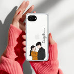 Couple Customize Transparent Silicon Case For iPhone 12 Pro