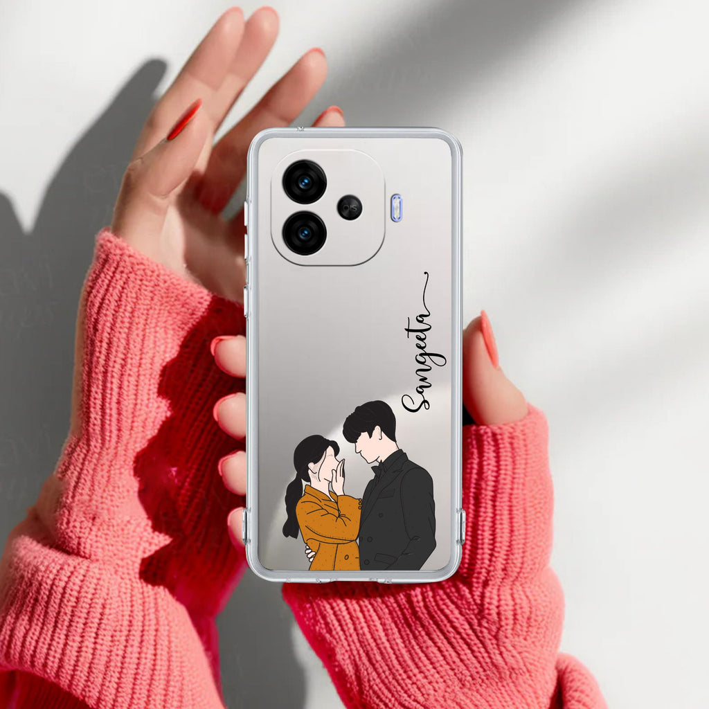 Couple Customize Transparent Silicon Case For iQOO Neo 10R 5G