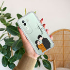 Couple Customize Transparent Silicon Case For Vivo V50e 5G
