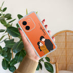 Couple Customize Transparent Silicon Case For iQOO Z9s Pro 5G