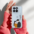 Couple Customize Transparent Silicon Case For Motorola