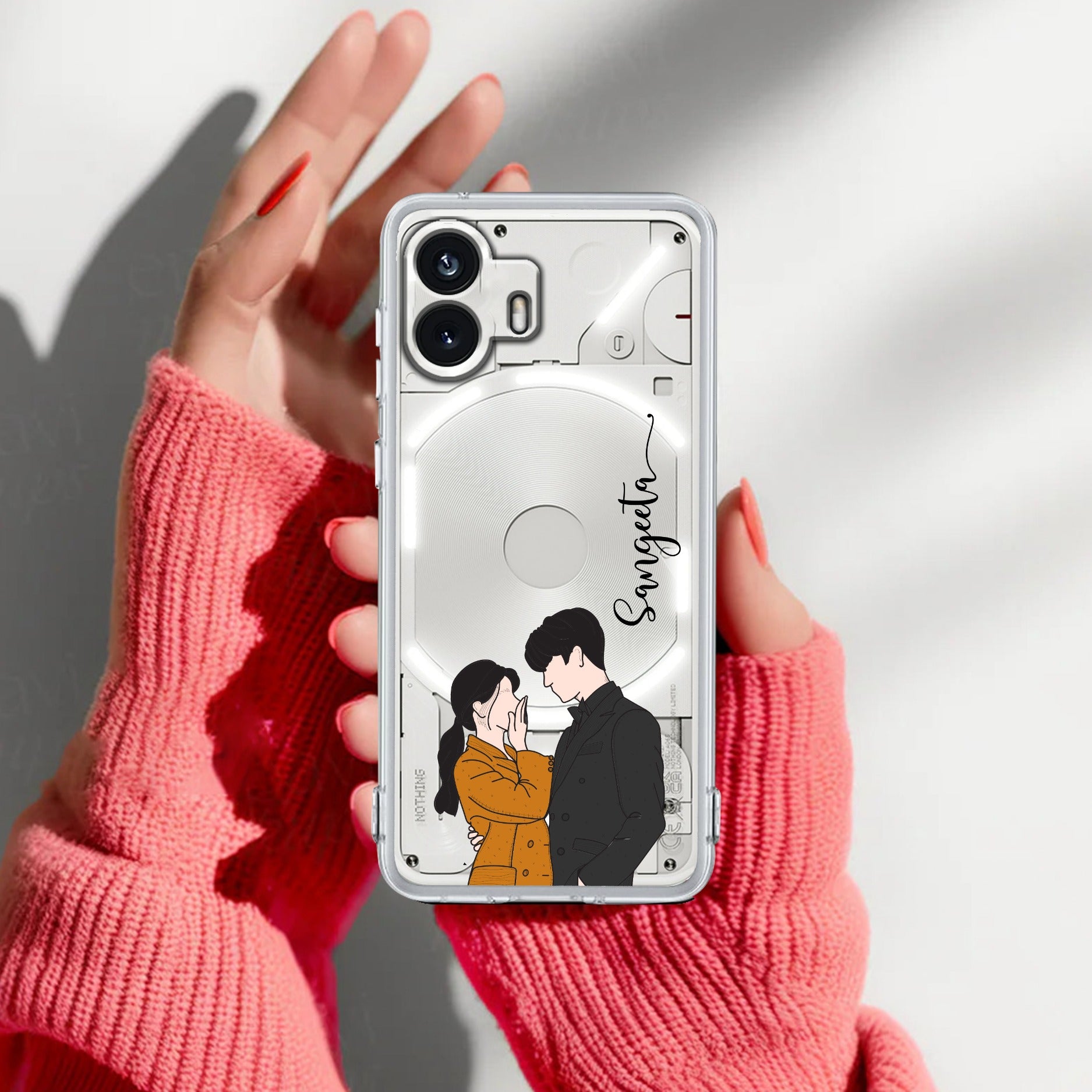 Couple Customize Transparent Silicon Case For Nothing Phone 2
