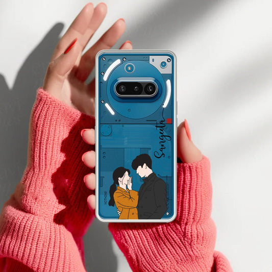 Couple Customize Transparent Silicon Case For Nothing