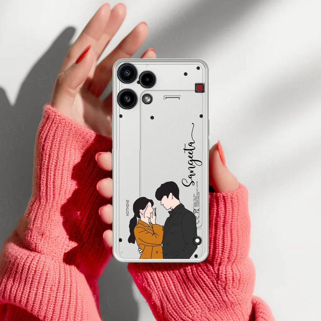 Couple Customize Transparent Silicon Case For Nothing