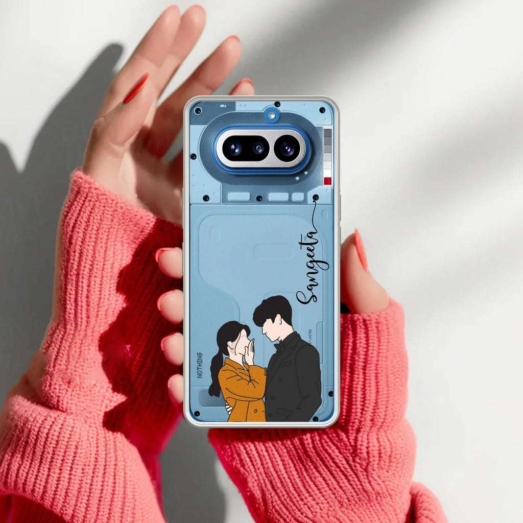 Couple Customize Transparent Silicon Case For Nothing Phone 4A 5G