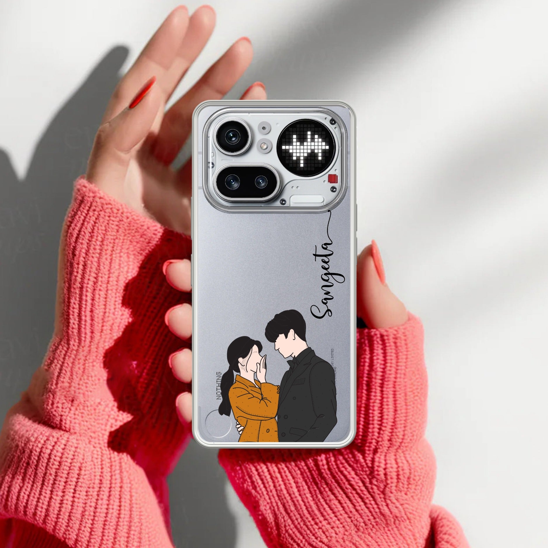 Couple Customize Transparent Silicon Case For Nothing Phone 4A Pro 5G