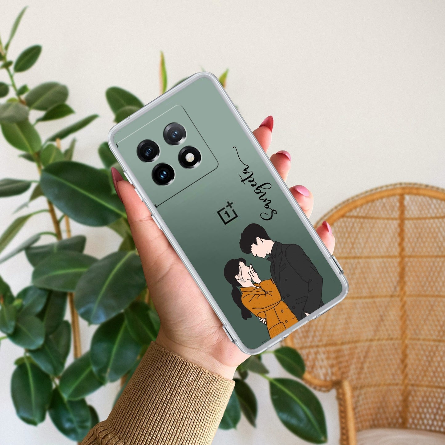 Couple Customize Transparent Silicon Case For OnePlus