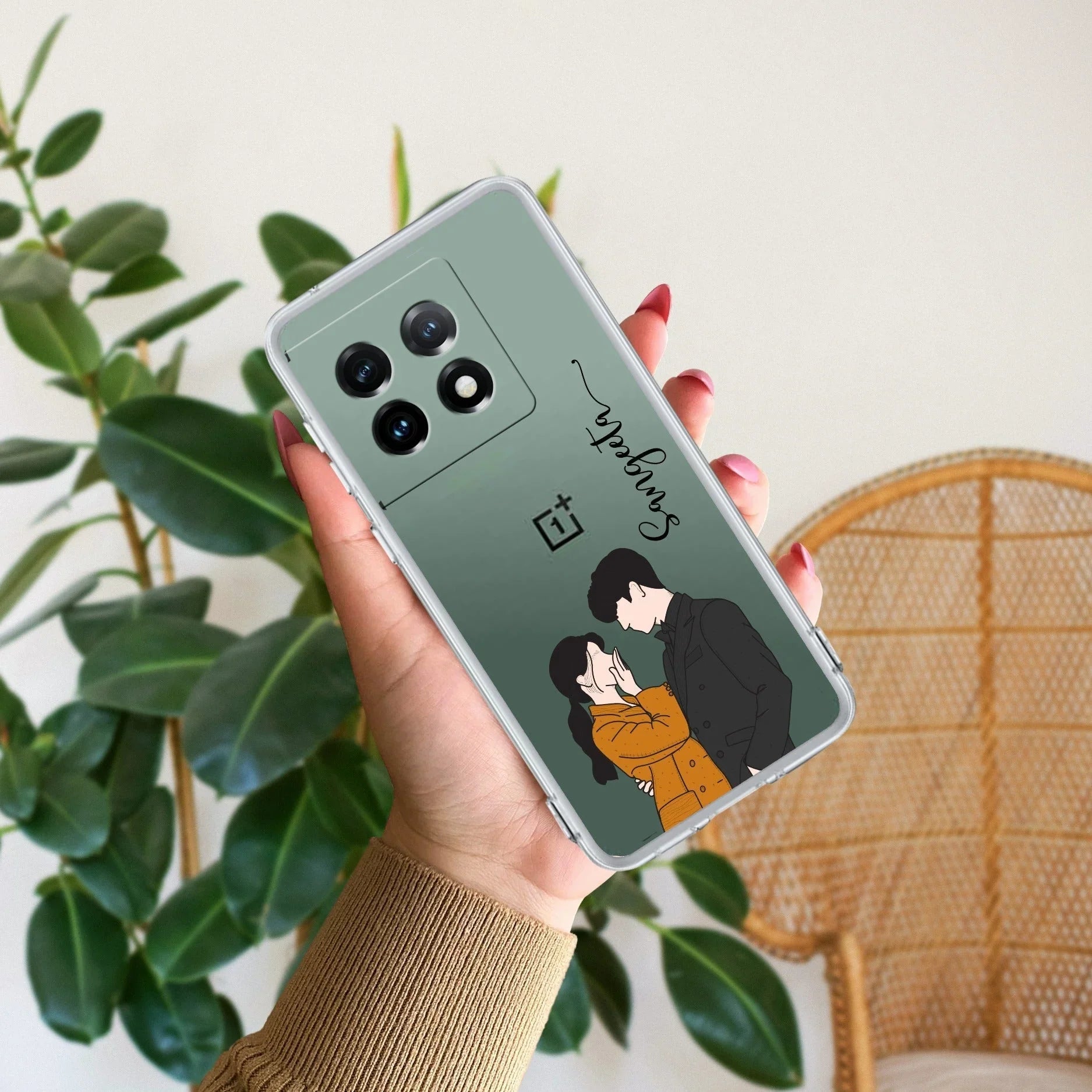 Couple Customize Transparent Silicon Case For OnePlus - ShopOnCliQ