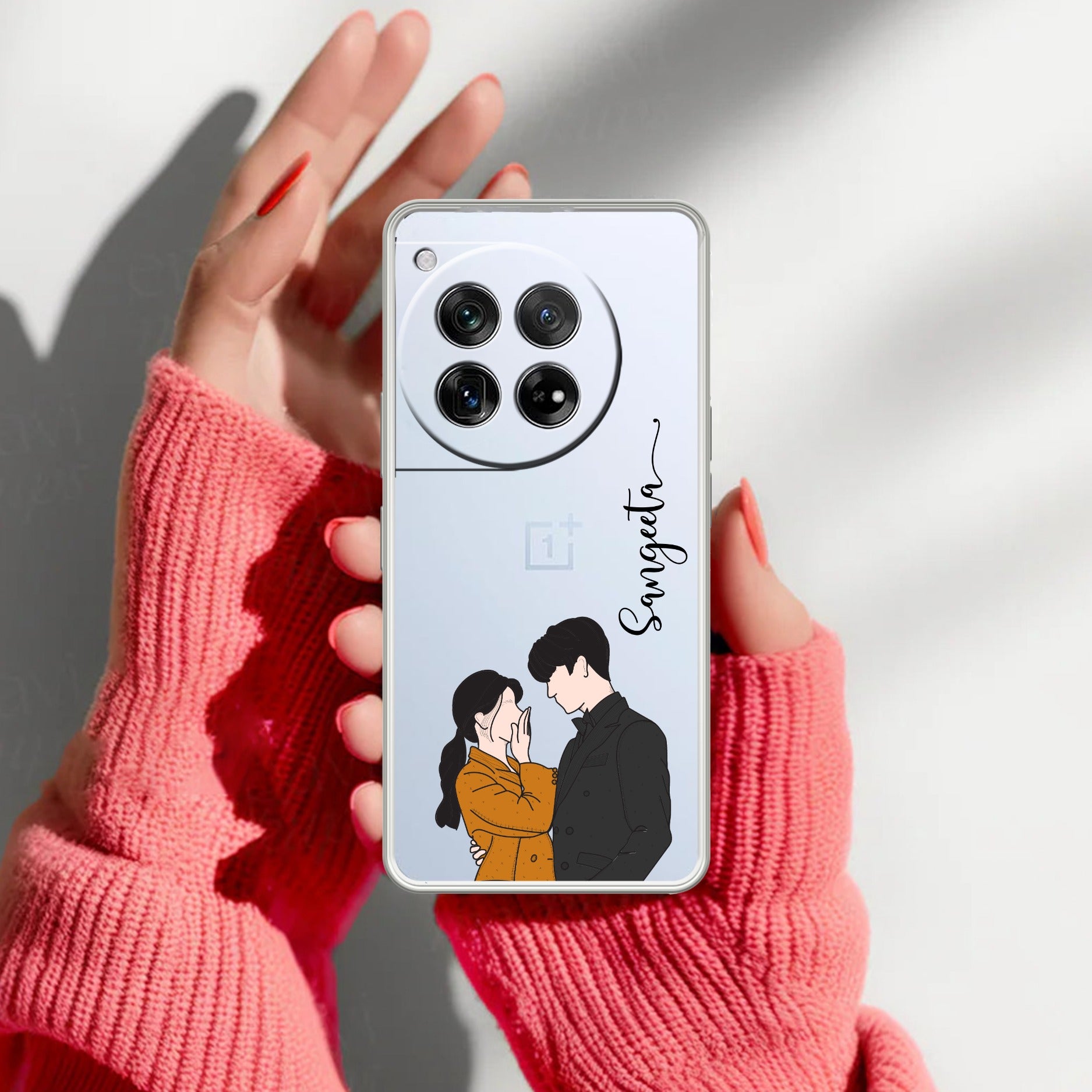 Couple Customize Transparent Silicon Case For OnePlus