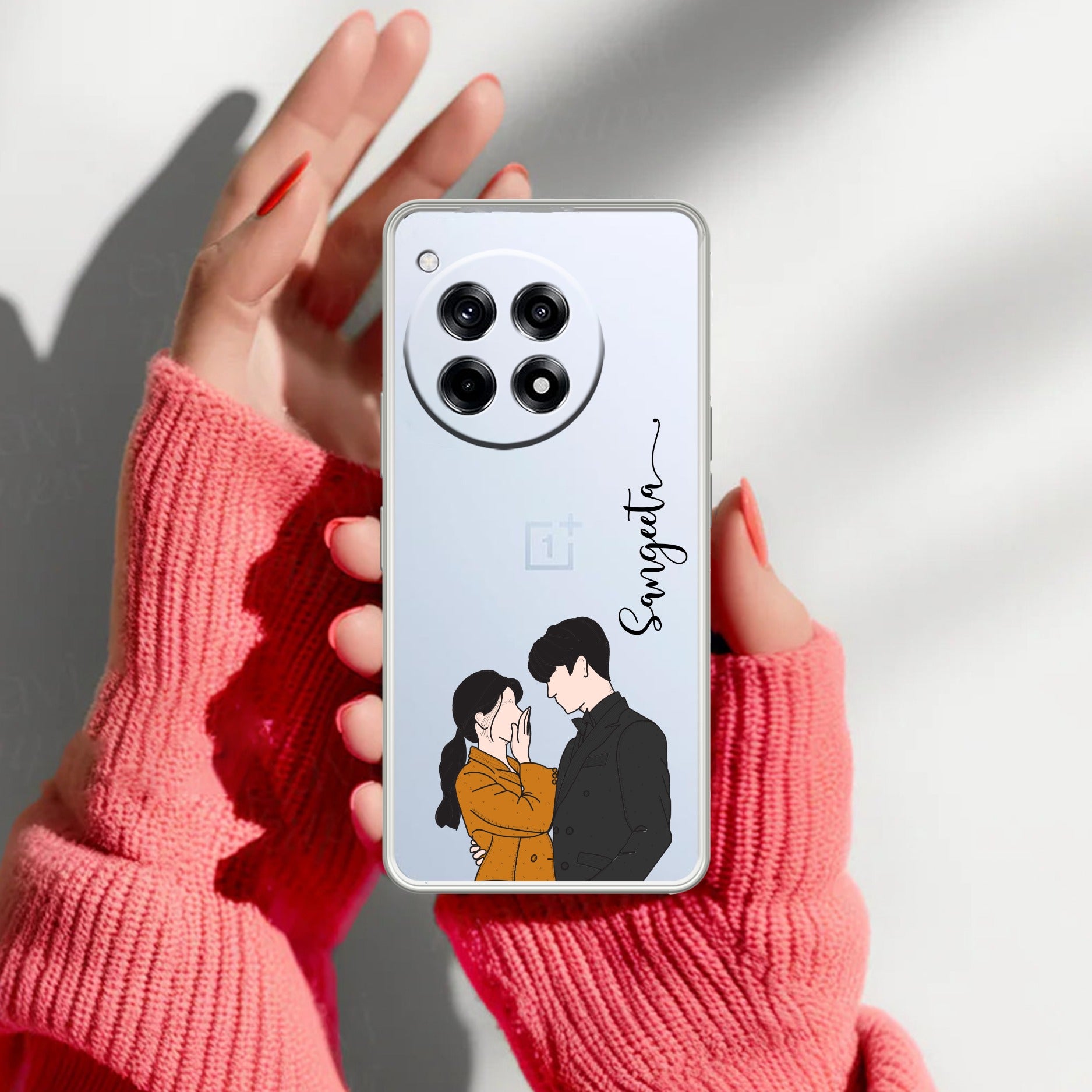 Couple Customize Transparent Silicon Case For OnePlus