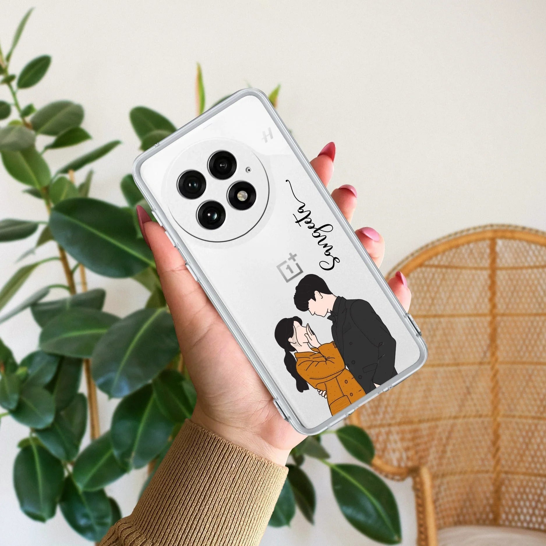 Couple Customize Transparent Silicon Case For OnePlus - ShopOnCliQ