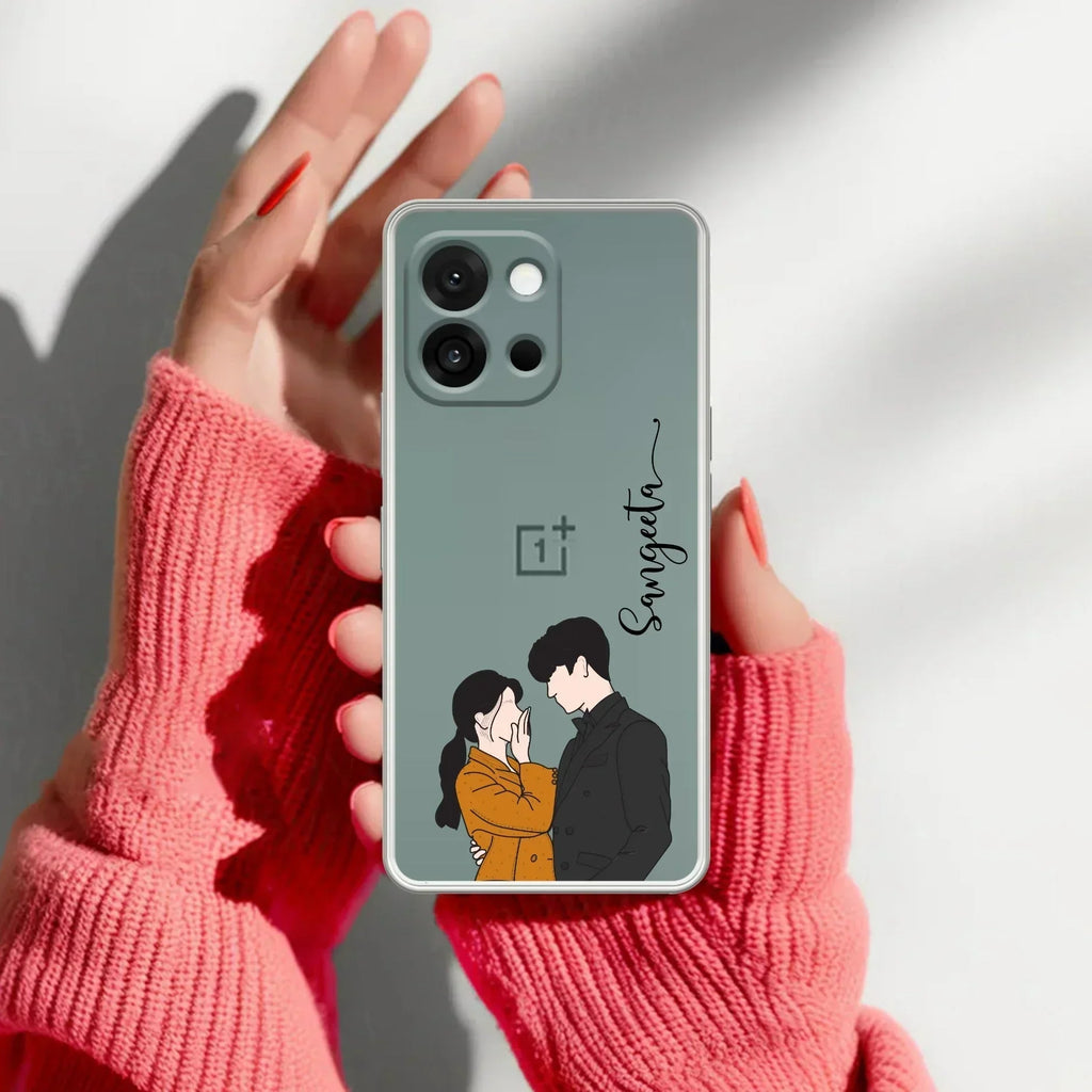Couple Customize Transparent Silicon Case For OnePlus Nord 5 5G