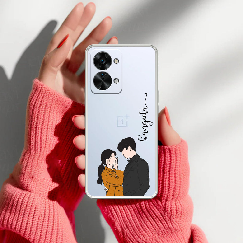 Couple Customize Transparent Silicon Case For OnePlus Nord 2T 5G
