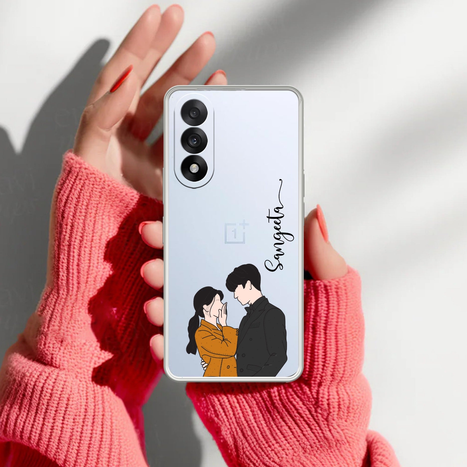 Couple Customize Transparent Silicon Case For OnePlus