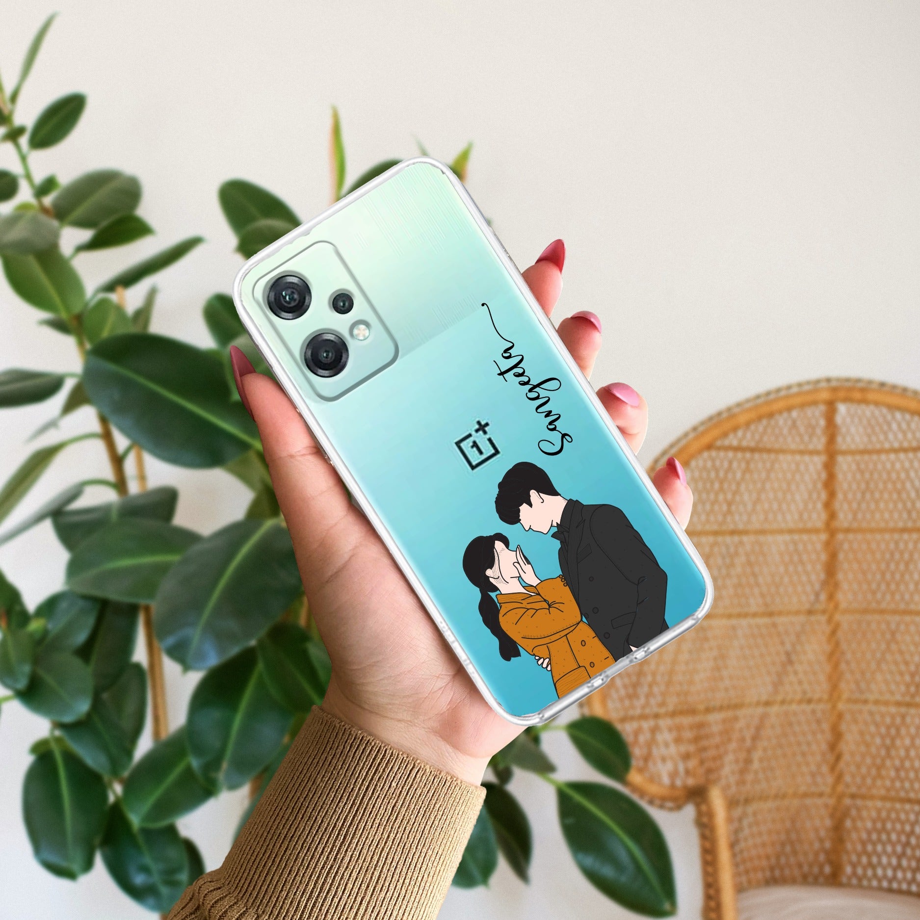 Couple Customize Transparent Silicon Case For OnePlus