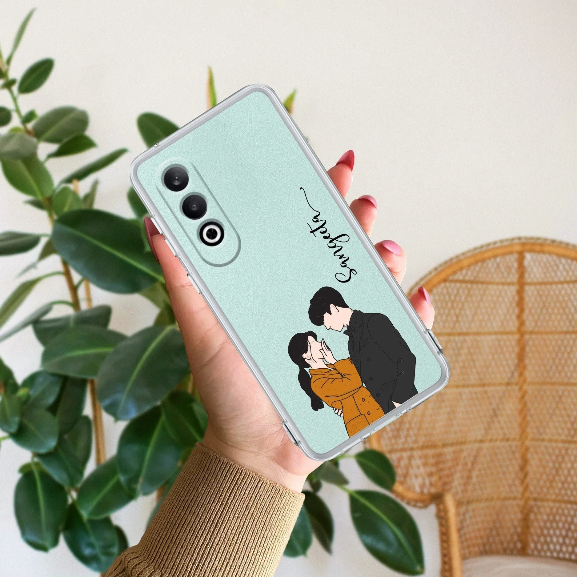 Couple Customize Transparent Silicon Case For OnePlus - ShopOnCliQ