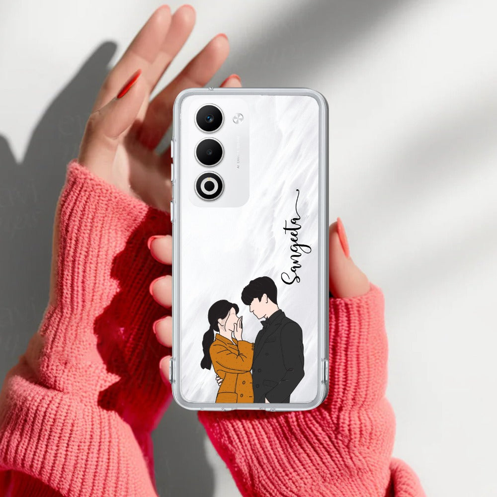 Couple Customize Transparent Silicon Case For Oppo