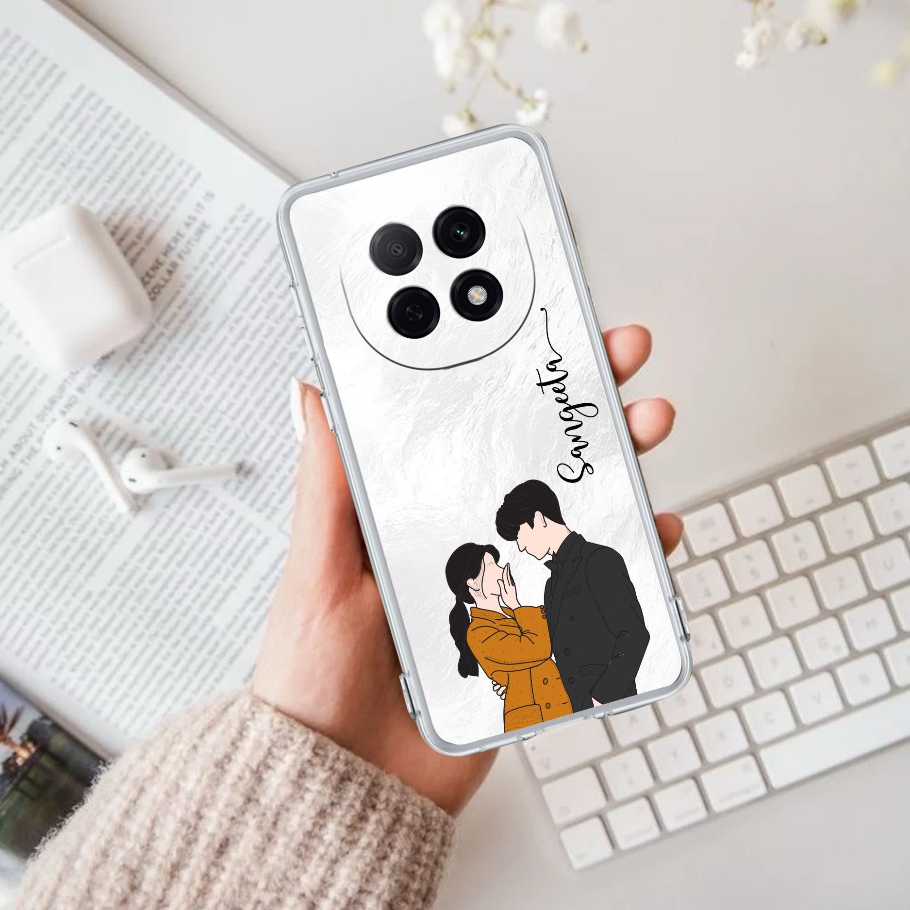 Couple Customize Transparent Silicon Case For Oppo F29 Pro 5G