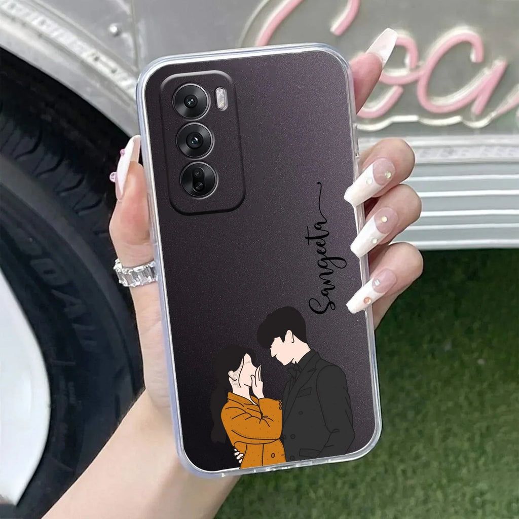 Couple Customize Anti Yellow Case For Oppo Reno 12 Pro 5G