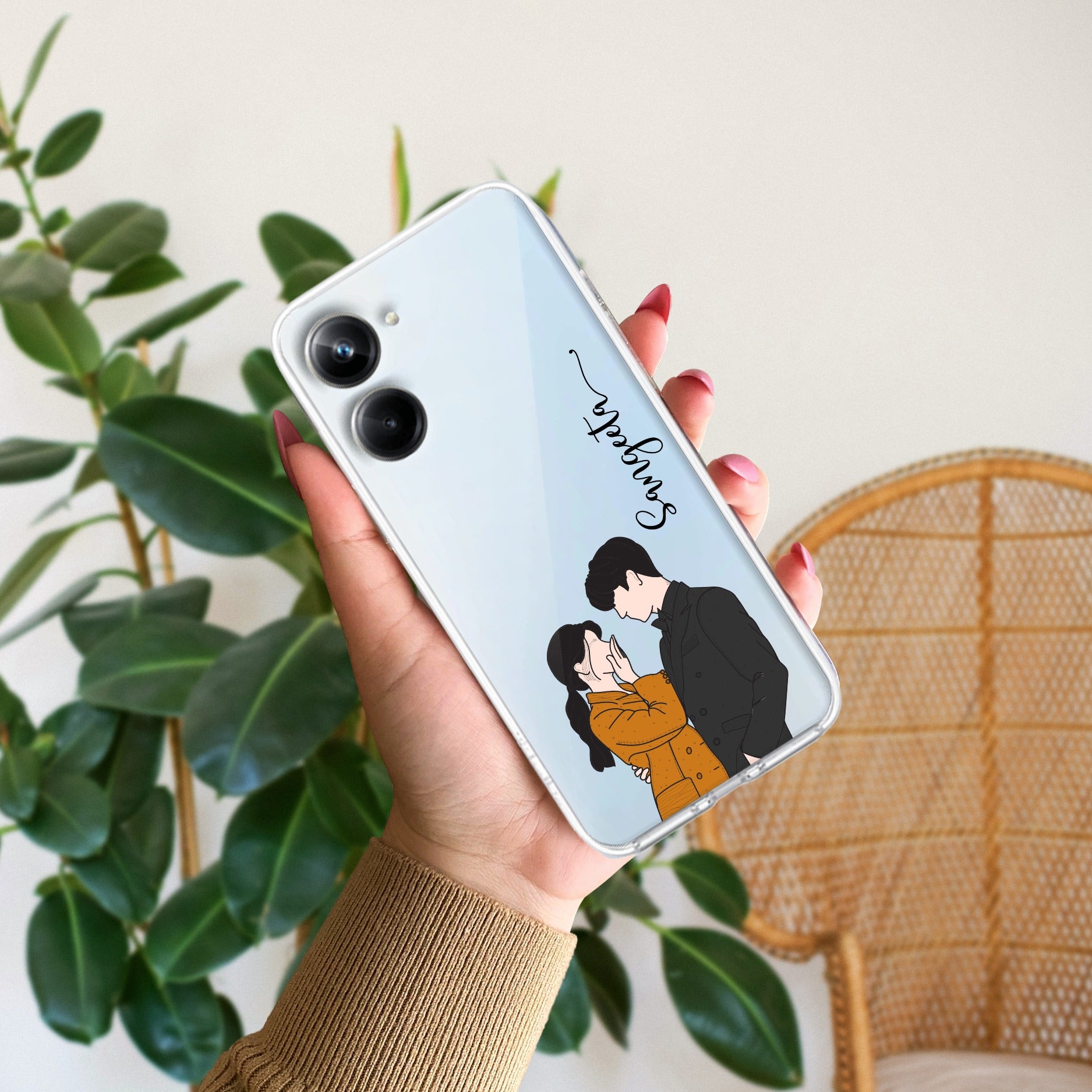 Couple Customize Anti Yelllow Case For Realme 10 Pro 5G