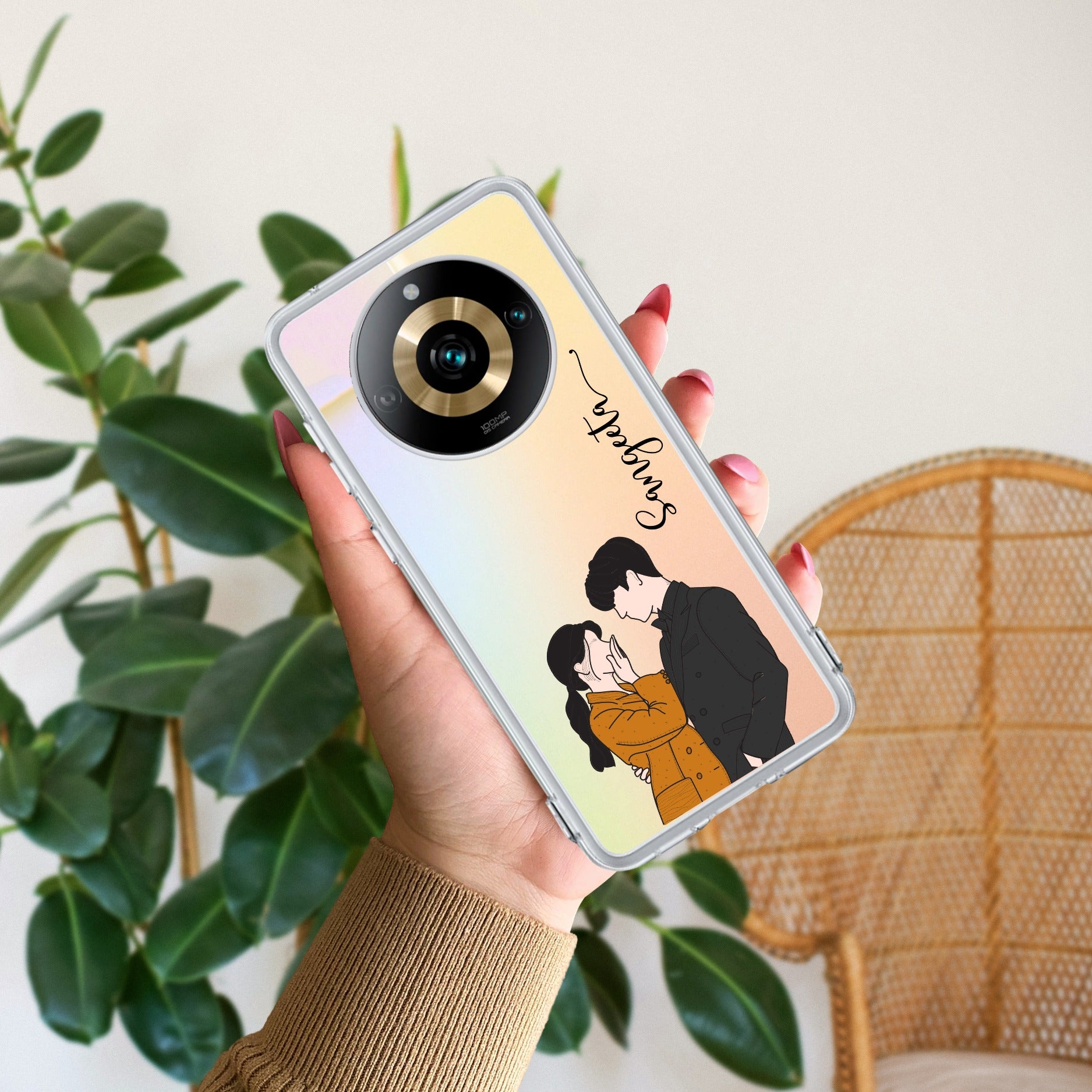 Couple Customize Transparent Silicon Case For Realme 11 Pro Plus 5G