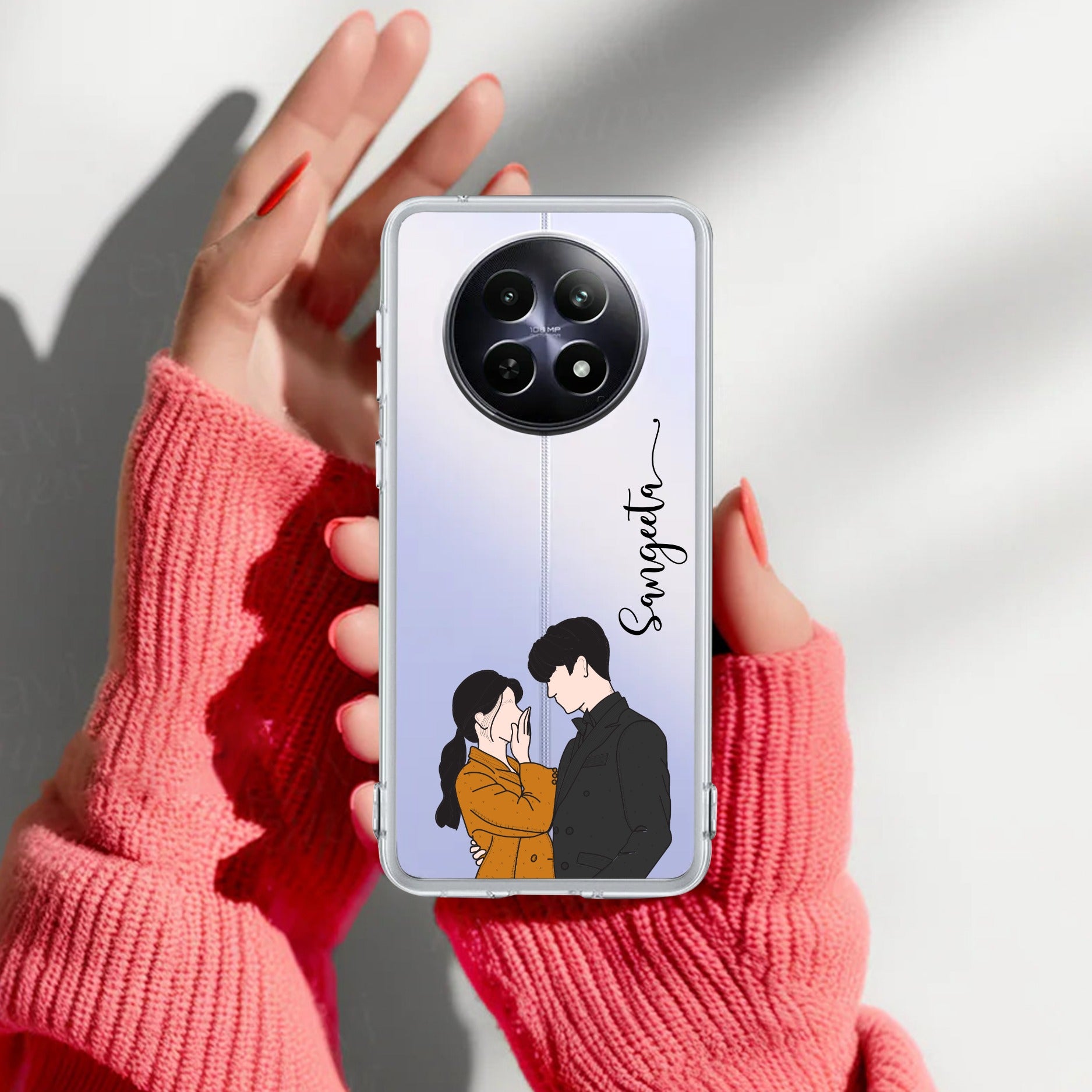 Couple Customize Transparent Silicon Case For Realme 13 5G