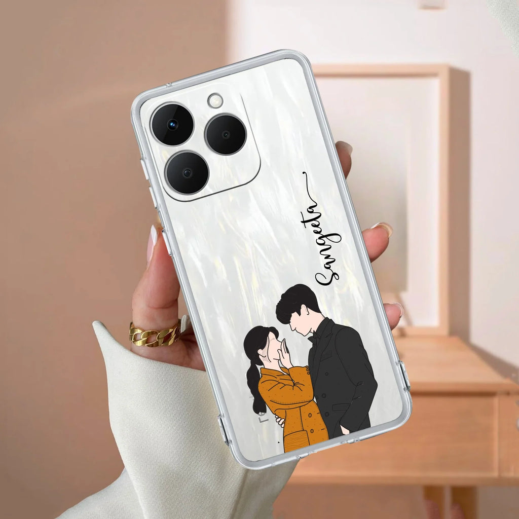 Couple Customize Transparent Silicon Case For Realme/Narzo - ShopOnCliQ
