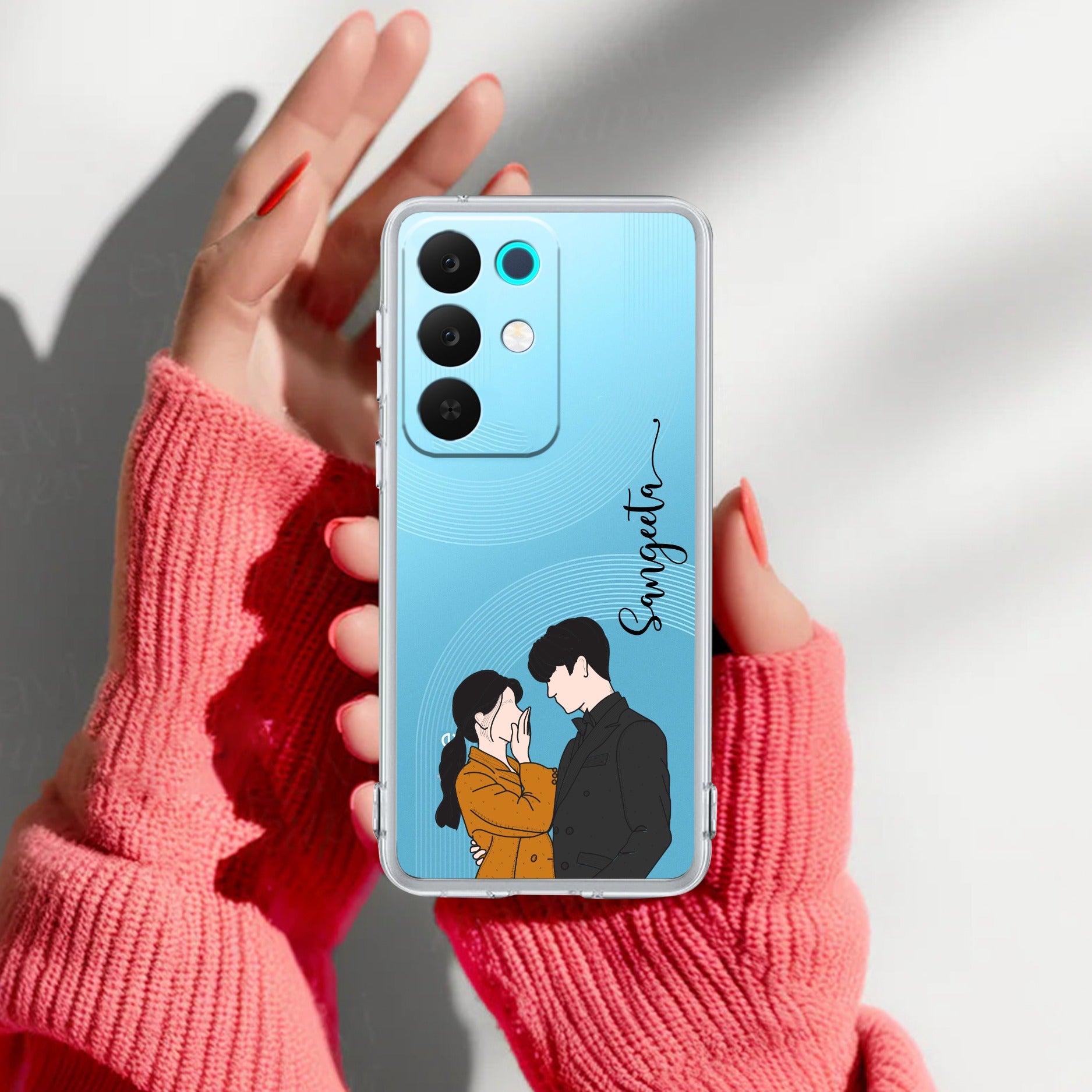 Couple Customize Anti Yelllow Case For Realme 15X 5G