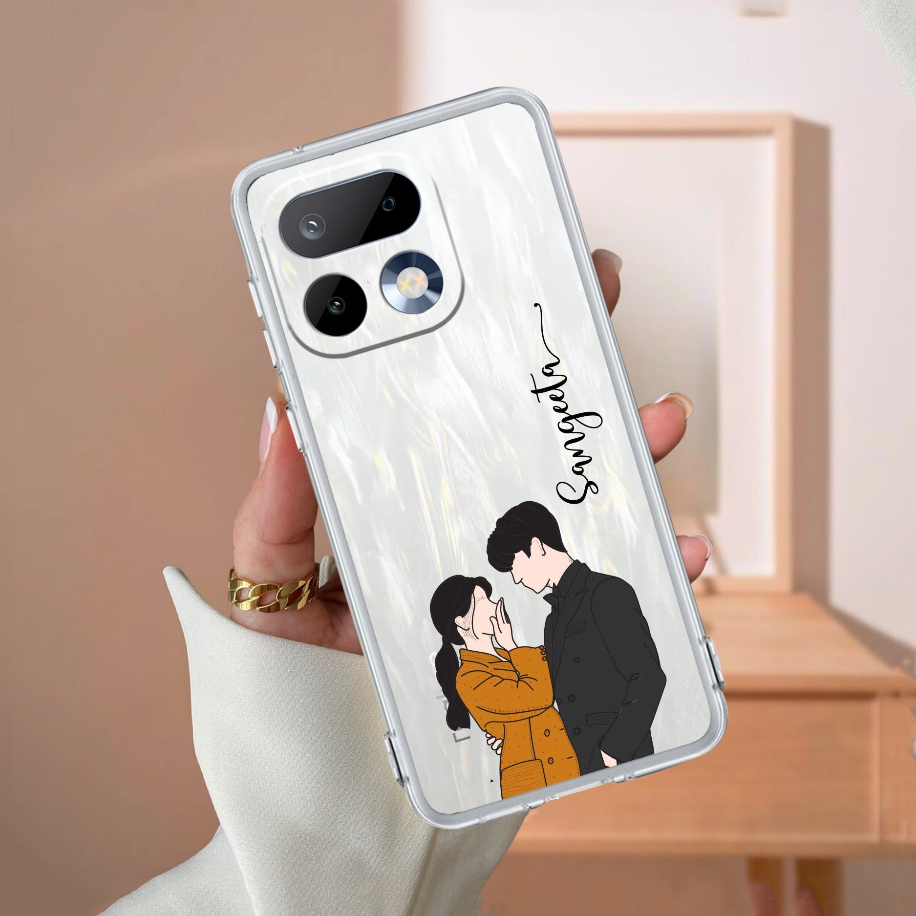 Couple Customize Transparent Silicon Case For Realme 16 Pro 5G