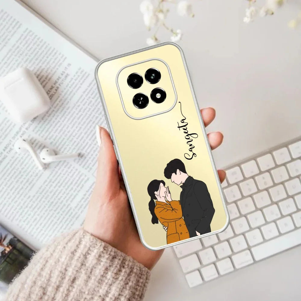 Couple Customize Transparent Silicon Case For Realme/Narzo - ShopOnCliQ