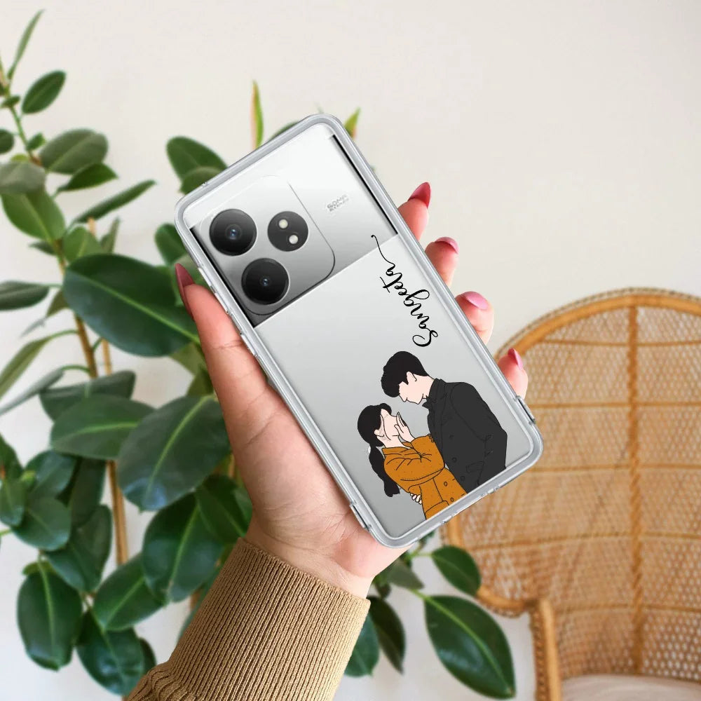 Couple Customize Transparent Silicon Case For Realme/Narzo - ShopOnCliQ