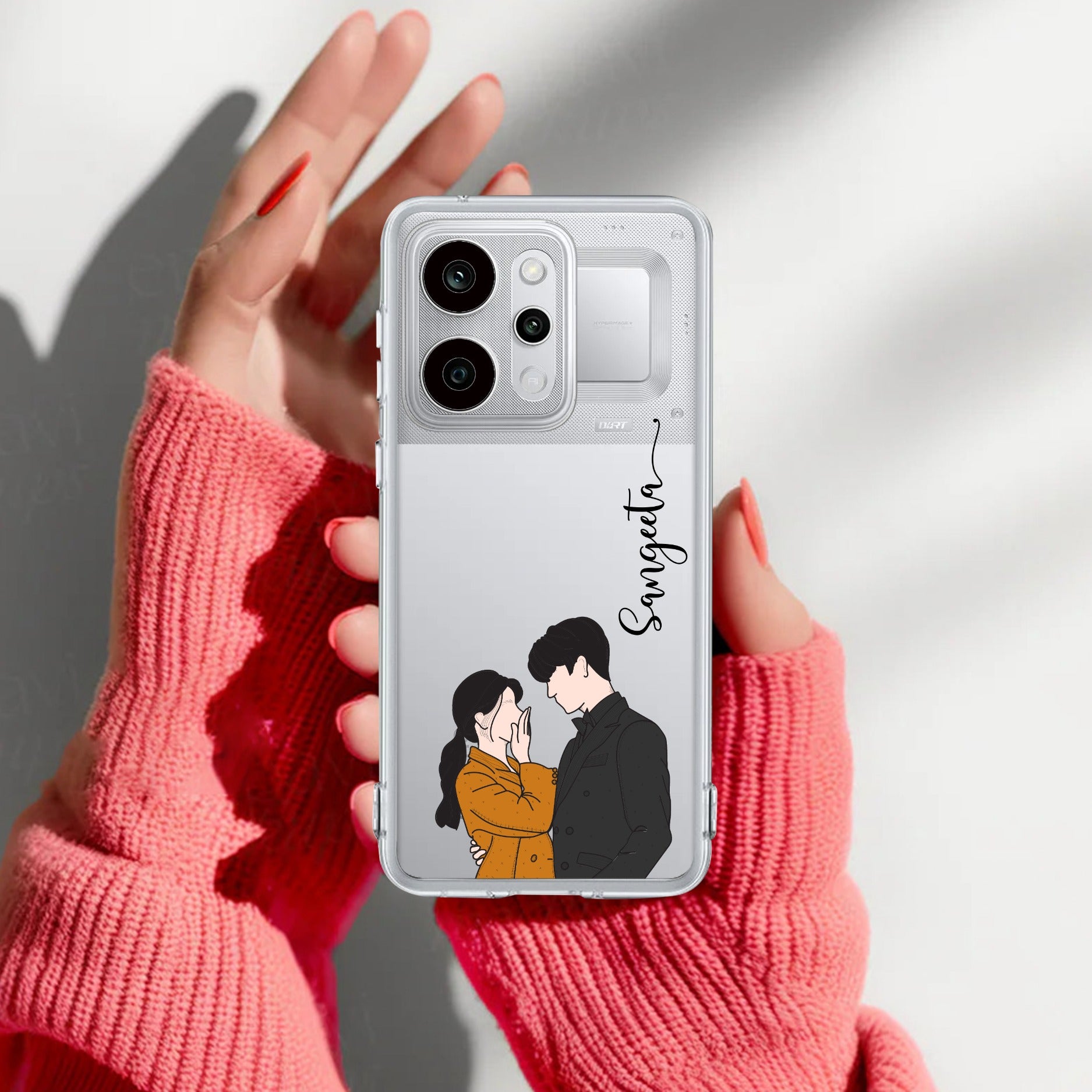 Couple Customize Anti Yelllow Case For Realme Narzo Power 5G