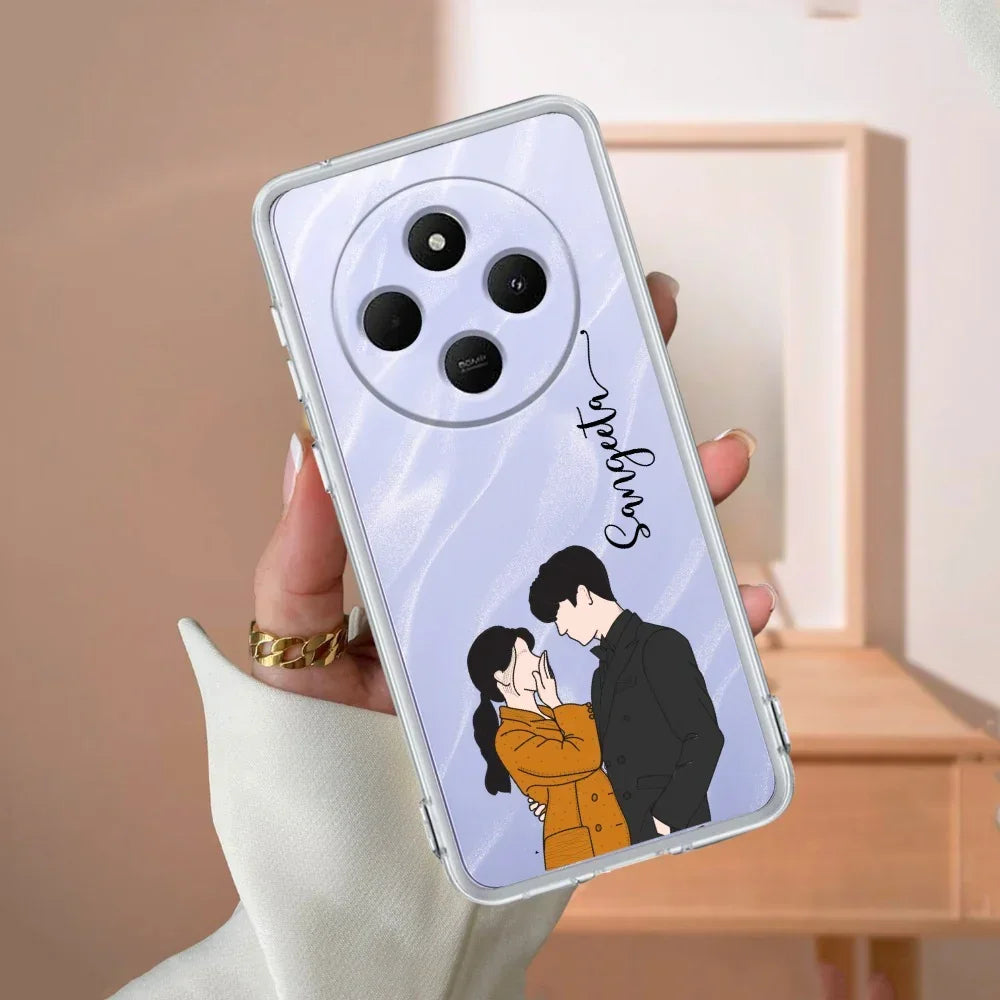 Couple Customize Transparent Silicon Case For Redmi 14C 5G