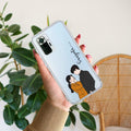 Couple Customize Transparent Silicon Case For Redmi Note 10 Pro