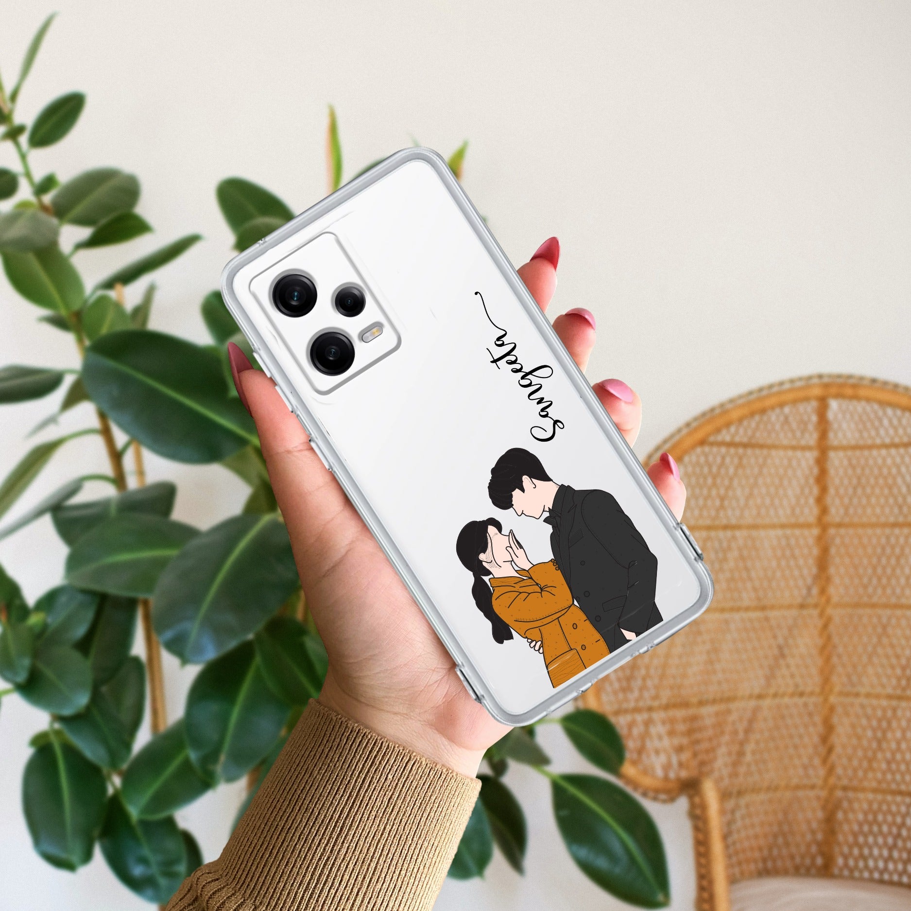 Couple Customize Transparent Silicon Case For Redmi/Xiaomi